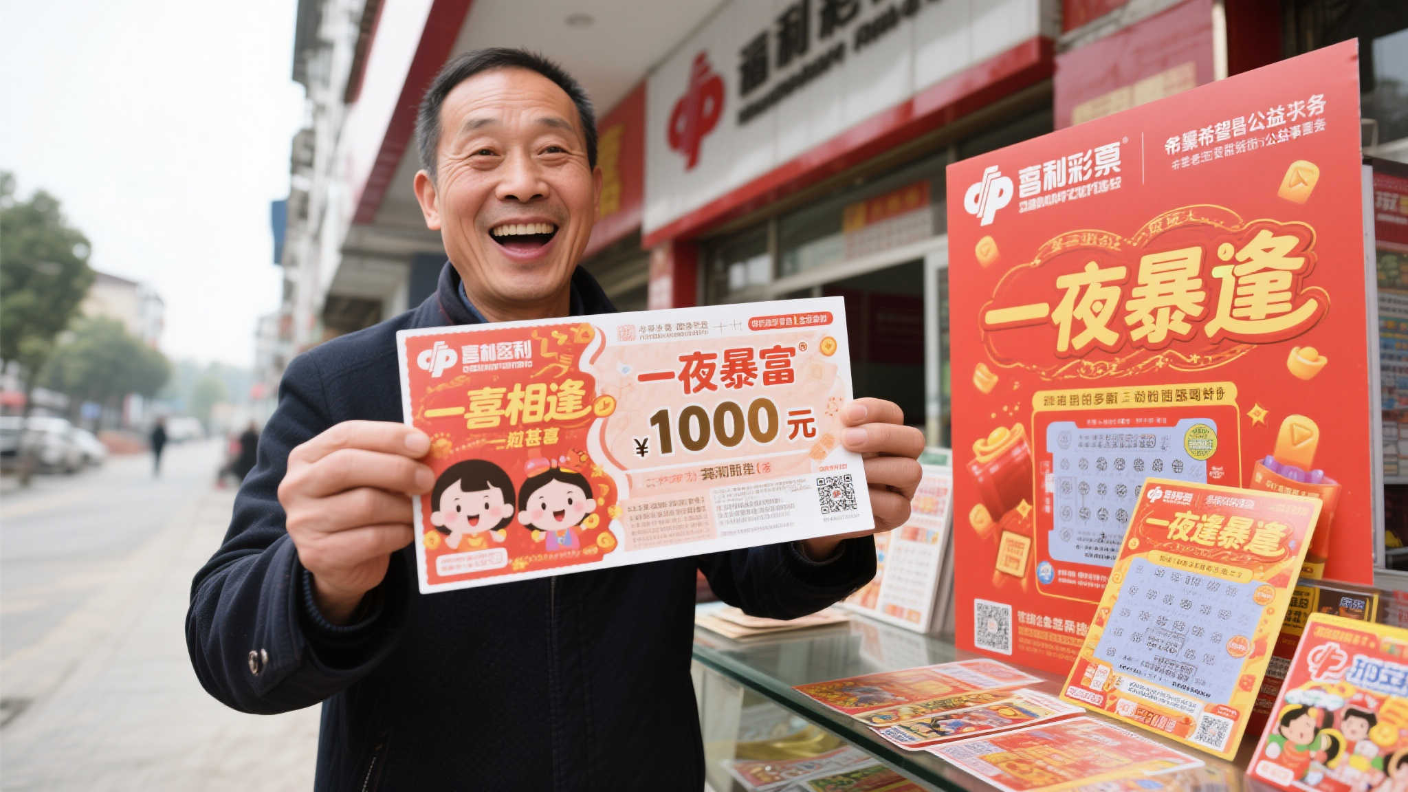 老彩民喜中福彩百万大奖 “喜相逢”诠释相逢之乐